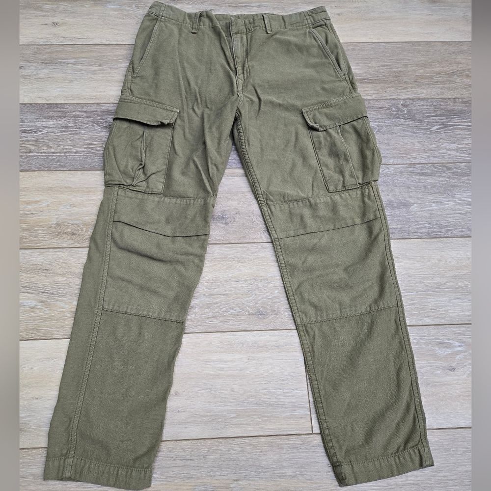 Rag & Bone army green cargo pants 100% cotton women's size 25 cropped
